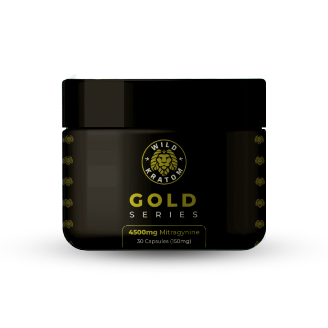 Gold Series - 150mg Kratom Extract Capsules - Wild Kratom